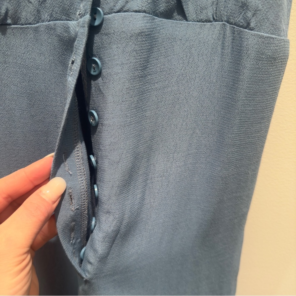 NWOT- Urban Outfitters Blue Jumpsuit Button Front Size XS - Picture 5 of 9